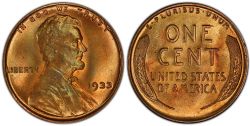 1 CENT -  1 CENT 1933 -  PIÈCES DES ÉTATS-UNIS 1933