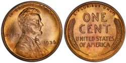 1 CENT -  1 CENT 1936 (EF) -  PIÈCES DES ÉTATS-UNIS 1936