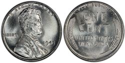 1 CENT -  1 CENT 1943 (AU) -  PIÈCES DES ÉTATS-UNIS 1943