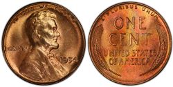 1 CENT -  1 CENT 1954 (BU) -  PIÈCES DES ÉTATS-UNIS 1954