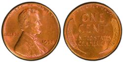 1 CENT -  1 CENT 1958 (BU) -  PIÈCES DES ÉTATS-UNIS 1958