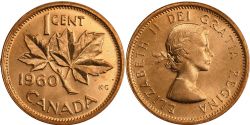 1 CENT -  1 CENT 1960 -  1960 CANADIAN COINS