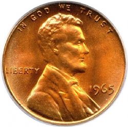 1 CENT -  1 CENT 1965 -  PIÈCES DES ÉTATS-UNIS 1965