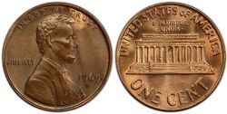 1 CENT -  1 CENT 1969-S -  PIÈCES DES ÉTATS-UNIS 1969