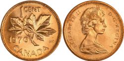 1 CENT -  1 CENT 1970 -  1970 CANADIAN COINS