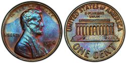 1 CENT -  1 CENT 1970-S, GRANDE DATE & DOUBLE FRAPPE DE L'AVERS -  PIÈCES DES ÉTATS-UNIS 1970