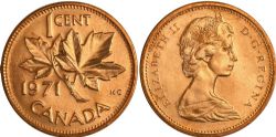 1 CENT -  1 CENT 1971 -  1971 CANADIAN COINS
