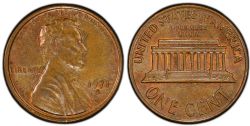 1 CENT -  1 CENT 1971-S, DOUBLE FRAPPE DE L'AVERS -  PIÈCES DES ÉTATS-UNIS 1971