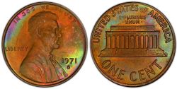 1 CENT -  1 CENT 1971-S -  PIÈCES DES ÉTATS-UNIS 1971