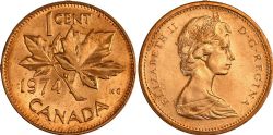 1 CENT -  1 CENT 1974 -  1974 CANADIAN COINS
