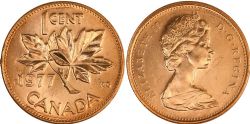 1 CENT -  1 CENT 1977 -  1977 CANADIAN COINS