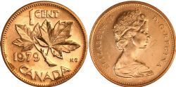 1 CENT -  1 CENT 1979 MATRICE DOUBLÉE -  PIÈCES DU CANADA 1979
