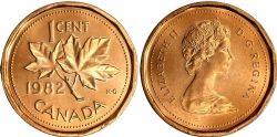 1 CENT -  1 CENT 1982 -  1982 CANADIAN COINS