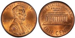 1 CENT -  1 CENT 1993-D -  PIÈCES DES ÉTATS-UNIS 1993