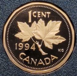 1 CENT -  1 CENT 1994 (PR) -  1994 CANADIAN COINS