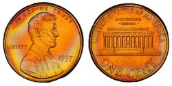 1 CENT -  1 CENT 1997 -  PIÈCES DES ÉTATS-UNIS 1997
