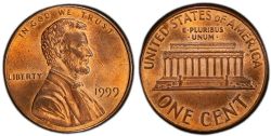1 CENT -  1 CENT 1999 -  PIÈCES DES ÉTATS-UNIS 1999