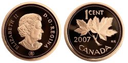 1 CENT -  1 CENT 2007 NON-MAGNÉTIQUE (PR) -  2007 CANADIAN COINS