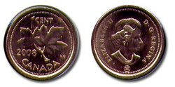 1 CENT -  1 CENT 2008 MAGNÉTIQUE 