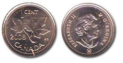 1 CENT -  1 CENT 2008 MAGNÉTIQUE 