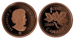 1 CENT -  1 CENT 2009 NON-MAGNÉTIQUE (PR) -  2009 CANADIAN COINS