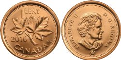1 CENT -  1 CENT 2010 MAGNÉTIQUE 