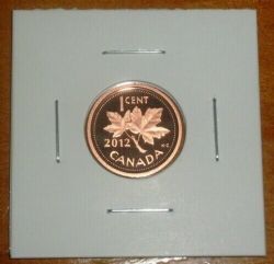 1 CENT -  1 CENT 2012 NON-MAGNÉTIQUE (PR) -  2012 CANADIAN COINS