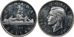 1 DOLLAR -  1 DOLLAR 1945 -  PIÈCES DU CANADA 1945