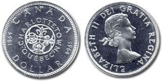 1 DOLLAR -  1 DOLLAR 1964 - VARIÉTÉ 2: POINT MANQUANT - PROOF-LIKE (PL)