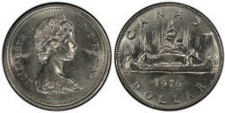 1 DOLLAR -  1 DOLLAR 1976 JOYAUX ATTACHÉS -  PIÈCES DU CANADA 1976