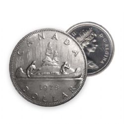1 DOLLAR -  1 DOLLAR 1978 PETITE ÎLE & LIGNE D'EAU BRISÉE -  PIÈCES DU CANADA 1978
