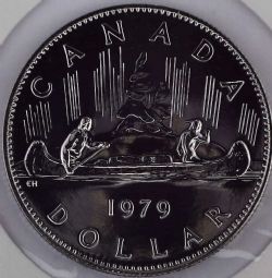1 DOLLAR -  1 DOLLAR 1979 - VOYAGEUR - BRILLANT INCIRCULE (PL) -  1979 CANADIAN COINS