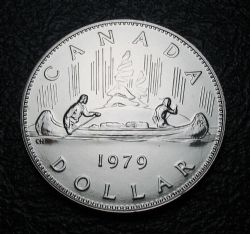1 DOLLAR -  1 DOLLAR 1979 - VOYAGEUR (SP) -  1979 CANADIAN COINS