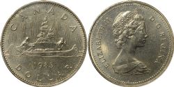 1 DOLLAR -  1 DOLLAR 1983 -  PIÈCES DU CANADA 1983