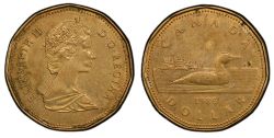 1 DOLLAR -  1 DOLLAR 1989 -  PIÈCES DU CANADA 1989