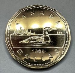 1 DOLLAR -  1 DOLLAR 1989 (PL) -  1989 CANADIAN COINS