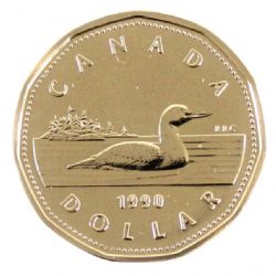 1 DOLLAR -  1 DOLLAR 1990 (PL) -  1990 CANADIAN COINS