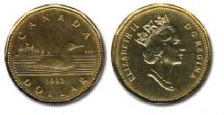 1 DOLLAR -  1 DOLLAR 1993 -  PIÈCES DU CANADA 1993