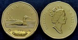1 DOLLAR -  1 DOLLAR 1993 (SP) -  1993 CANADIAN COINS