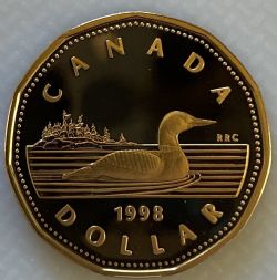 1 DOLLAR -  1 DOLLAR 1998 (PR) -  1998 CANADIAN COINS