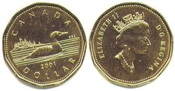 1 DOLLAR -  1 DOLLAR 2001 (PL) -  PIÈCES DU CANADA 2001