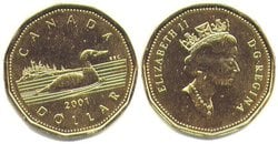 1 DOLLAR -  1 DOLLAR 2001 - PROOF-LIKE (PL) -  PIÈCES DU CANADA 2001