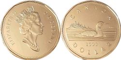 1 DOLLAR -  1 DOLLAR 2003 ANCIENNE EFFIGIE (PL) -  PIÈCES DU CANADA 2003