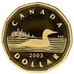 1 DOLLAR -  1 DOLLAR 2003 ANCIENNE EFFIGIE (PR) -  2003 CANADIAN COINS