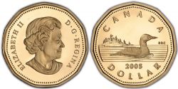 1 DOLLAR -  1 DOLLAR 2005 - HUARD (PR) -  2005 CANADIAN COINS