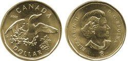 1 DOLLAR -  1 DOLLAR 2008 - PORTE-BONHEUR - BRILLANT INCIRCULE (BU) -  PIÈCES DU CANADA 2008 03