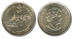 1 DOLLAR -  1 DOLLAR 2010 - 100EME ANNIV. DE LA MARINE - BRILLANT INCIRCULE (BU) -  PIÈCES DU CANADA 2010