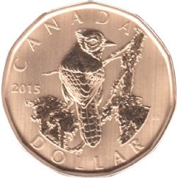 1 DOLLAR -  1 DOLLAR 2015 - GEAI BLEU (SP) -  PIÈCES DU CANADA 2015