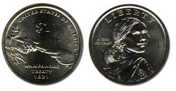 1 DOLLAR AMÉRINDIEN -  1 DOLLAR 2011 