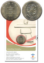 1 DOLLAR -  PORTE-BONHEUR OLYMPIQUE - PIÈCE PREMIER JOUR OFFICIELLE -  PIÈCES DU CANADA 2010 04